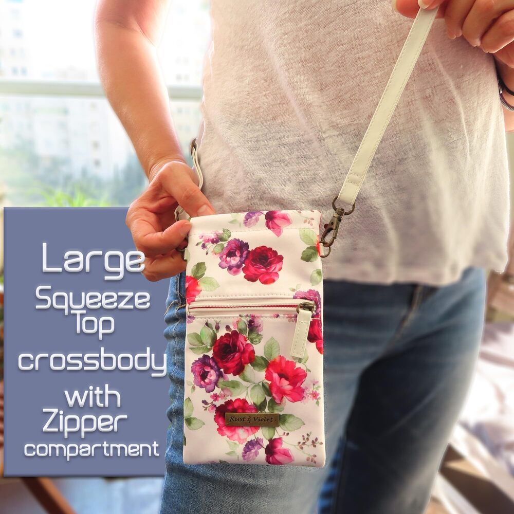 2137 Soft Sunglasses Case Squeeze Top | soft eyeglass case zippered pocket - Picture 3 of 6